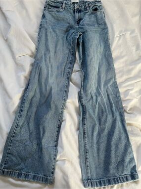 PacSun Women's Light Blue Wide Leg Jeans
